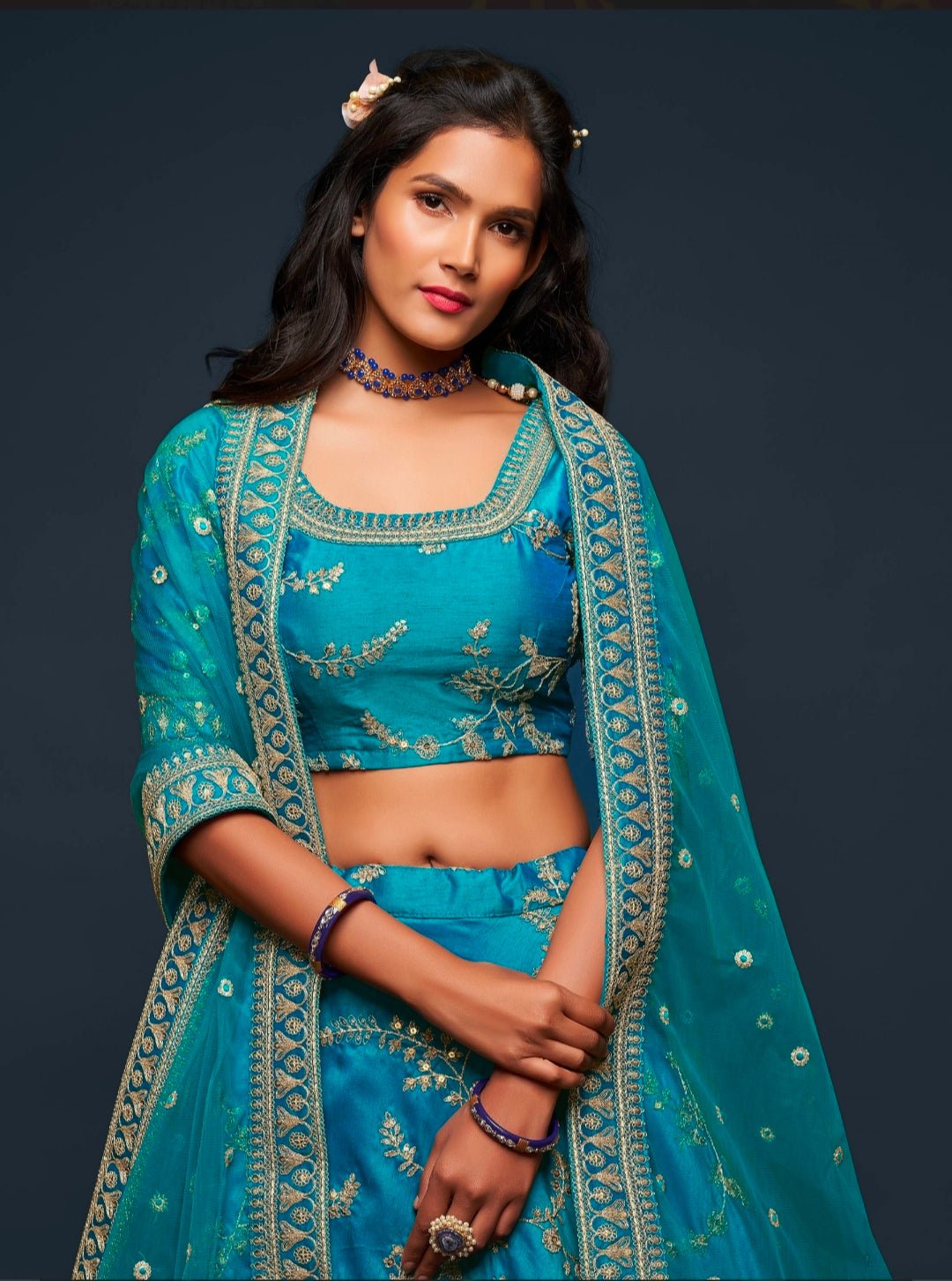 Elegant LB Floral ADL - Indian Dress House 786