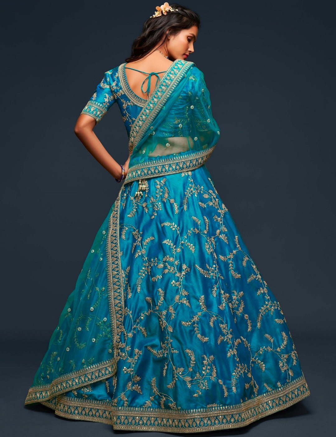 Elegant LB Floral ADL - Indian Dress House 786
