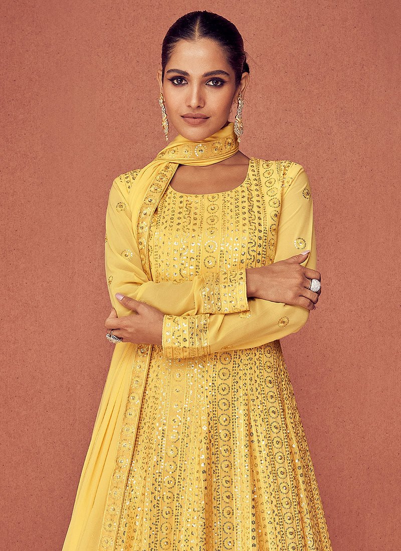 Elegant Yellow ACS - Indian Dress House 786