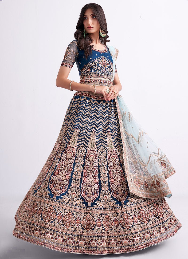 Exclusive Blue & Gold ABHPL - Indian Dress House 786