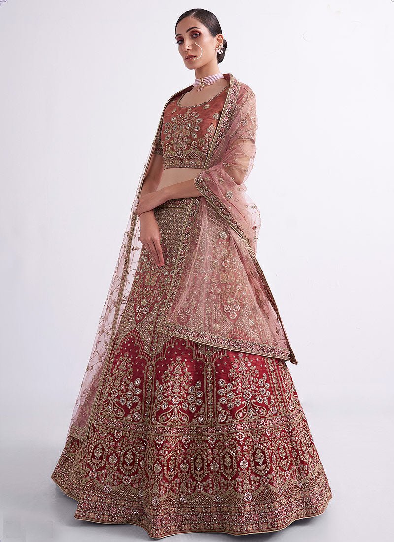 Exclusive Red & Beige ABHPL - Indian Dress House 786