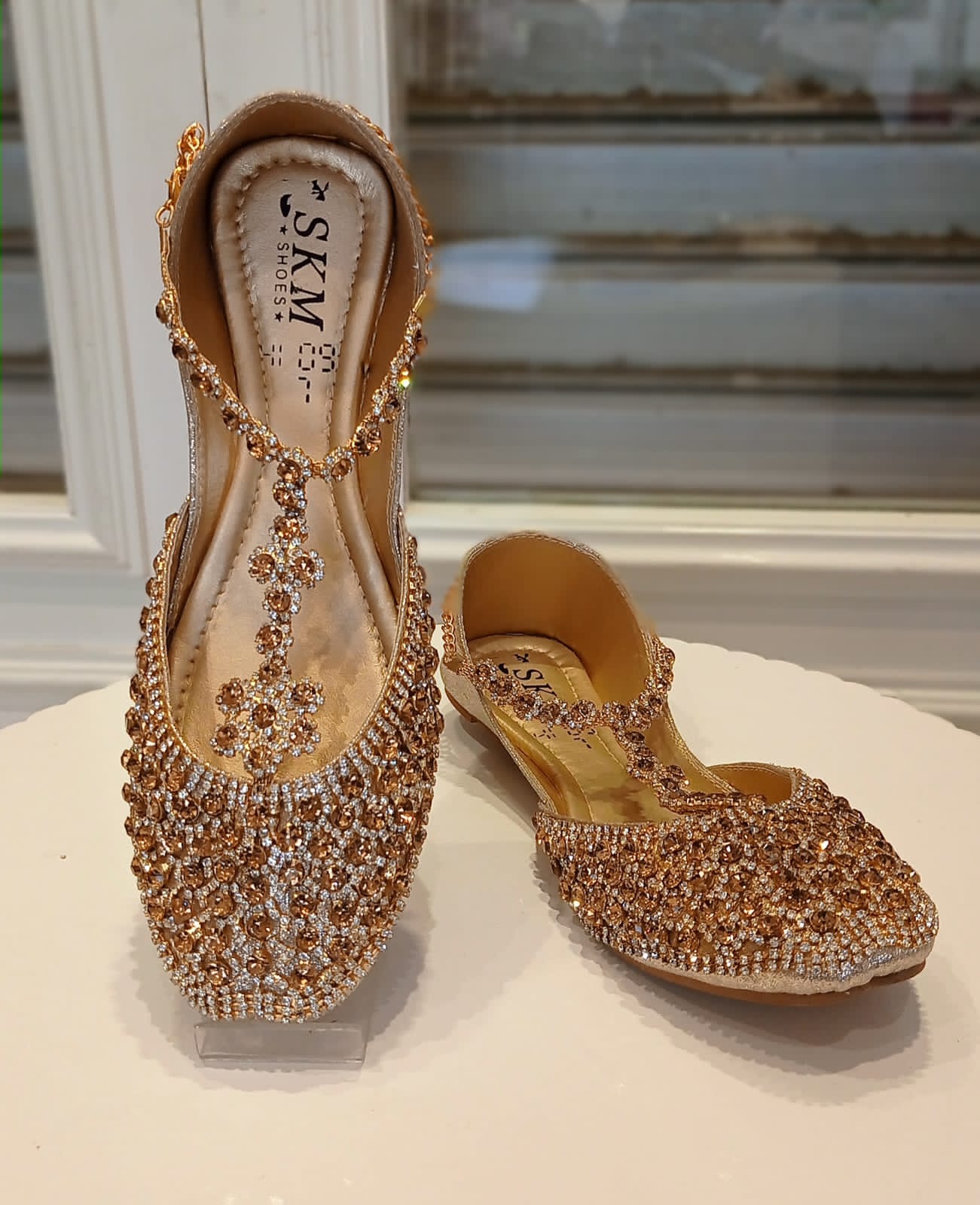 Exquisite Gold Bridal Jutti Indian Dress House 786