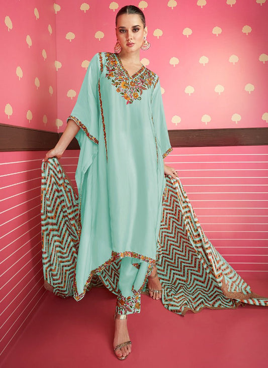 Gorgeous Blue Kaftan SYA - Indian Dress House 786