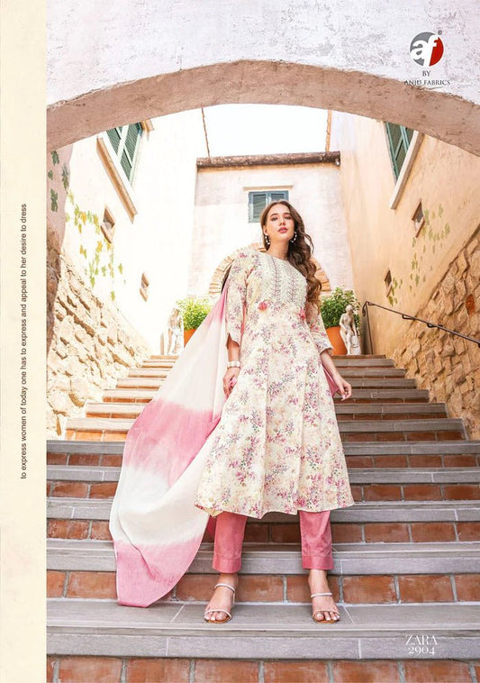 Gorgeous Floral Off White 2904 ANJZ FVD - Indian Dress House 786
