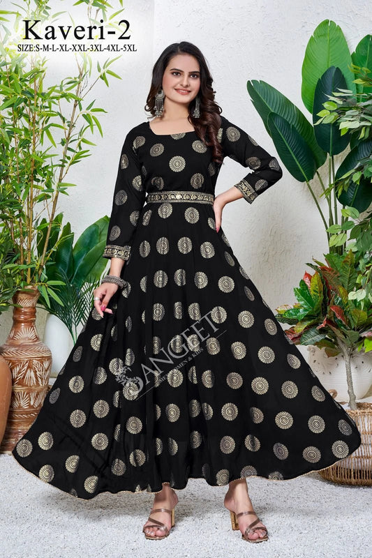 Gorgeous Gold & Black KVE FVD - Indian Dress House 786
