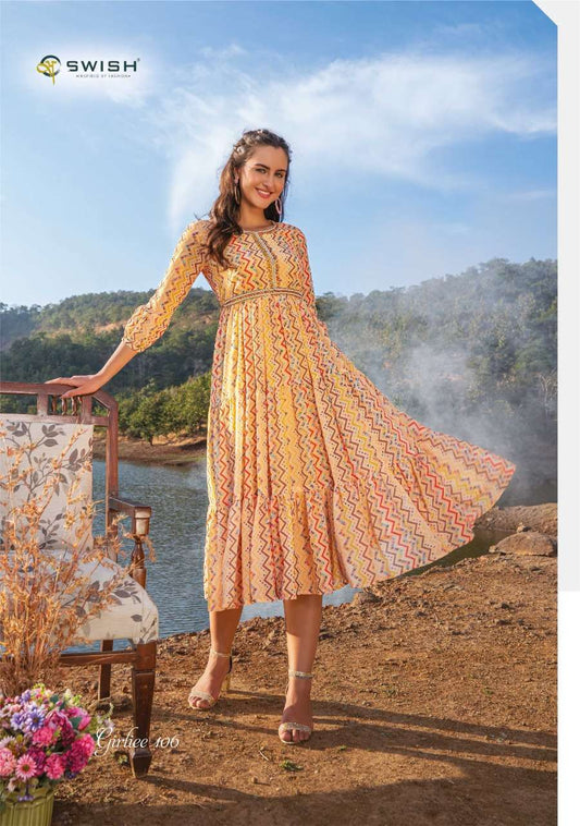 Gorgeous ZZ Striped SWG 106 FVD - Indian Dress House 786