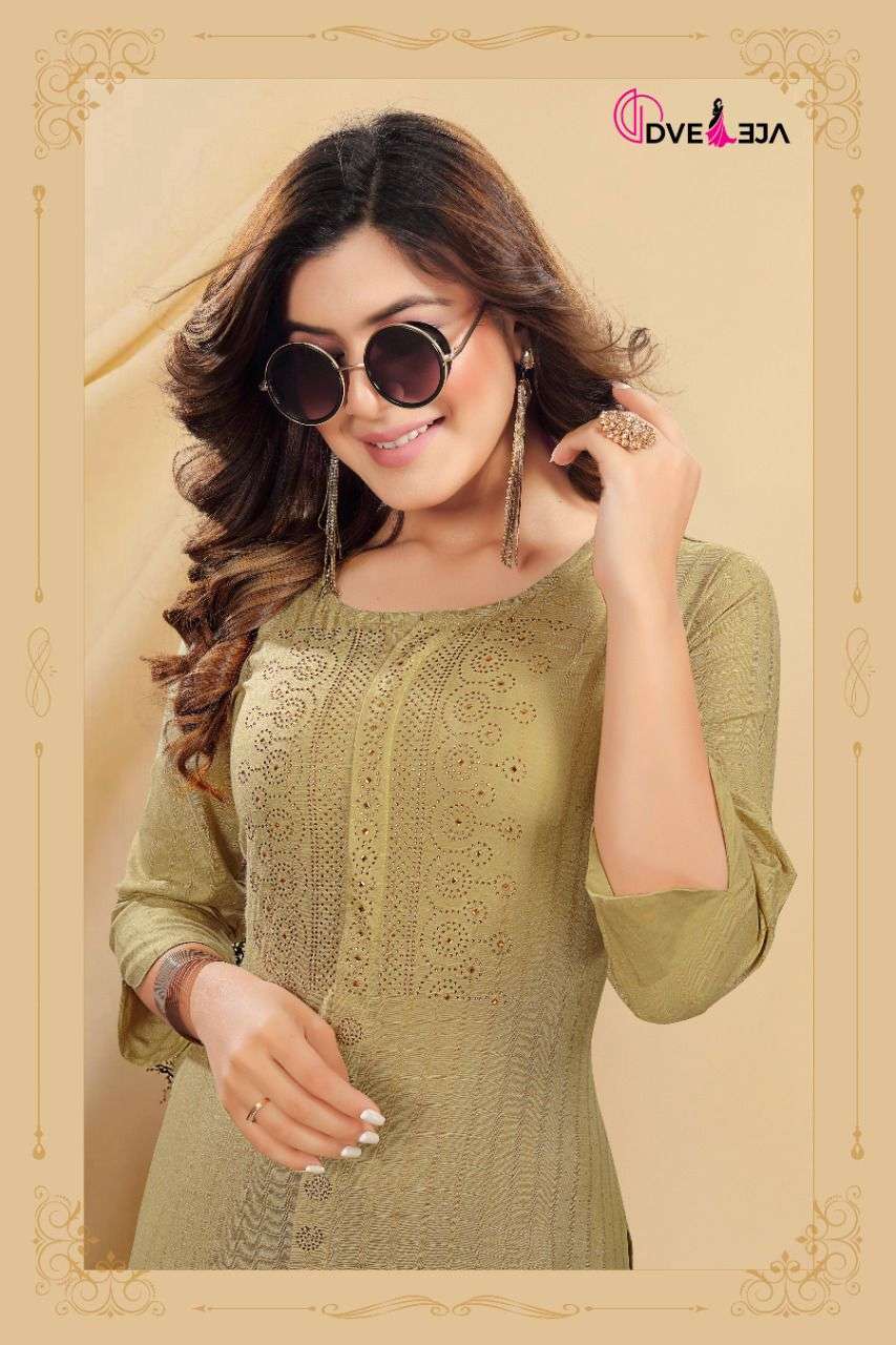 Light Sage DV 101 Kurti Top KT - Indian Dress House 786
