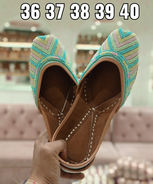 Multi Color Green & Blue JT - Indian Dress House 786