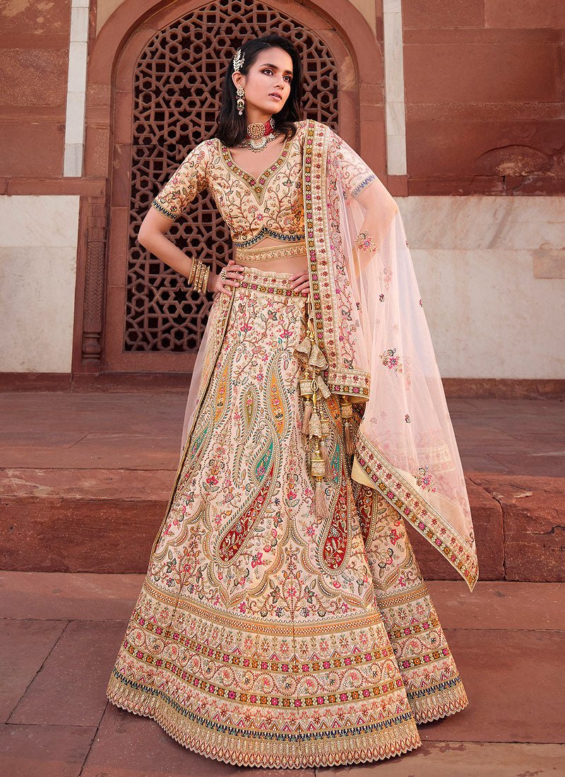 Pastel Blush Floral Pink RRL - Indian Dress House 786