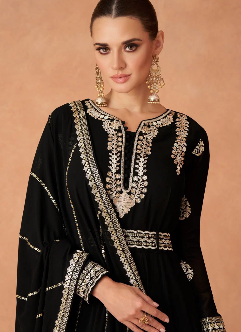 Ravishing Black ARAS - Indian Dress House 786