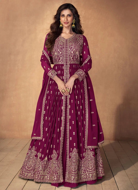 Ravishing Red Floral Lengha ACMD - Indian Dress House 786