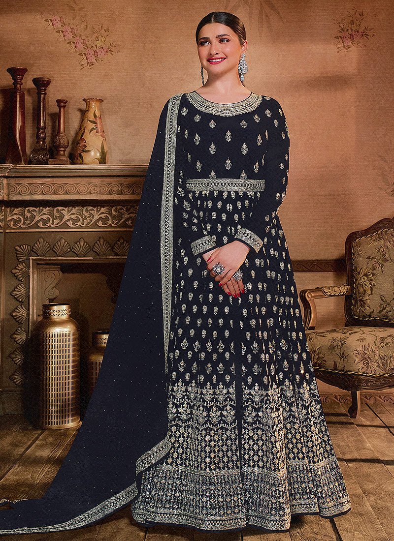 Stunning Black Fully Sequined VKP - Indian Dress House 786
