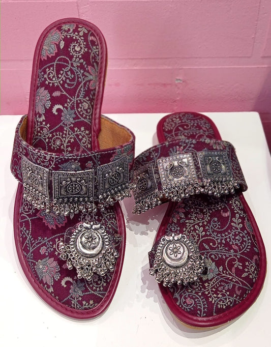 Stunning Maroon Floral CHP - Indian Dress House 786