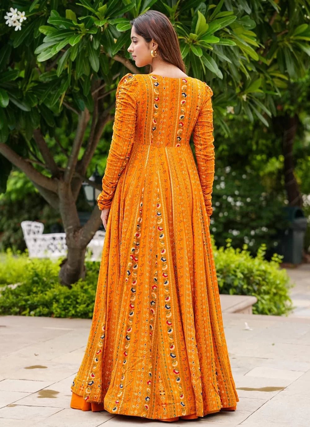 Stunning Orange PRL INDO - Indian Dress House 786