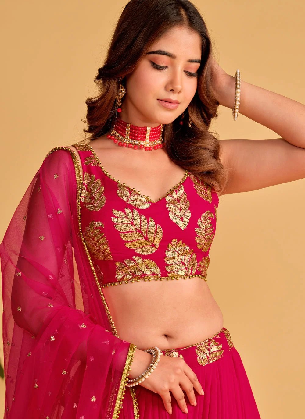 Stunning Rani Pink ZAL - Indian Dress House 786