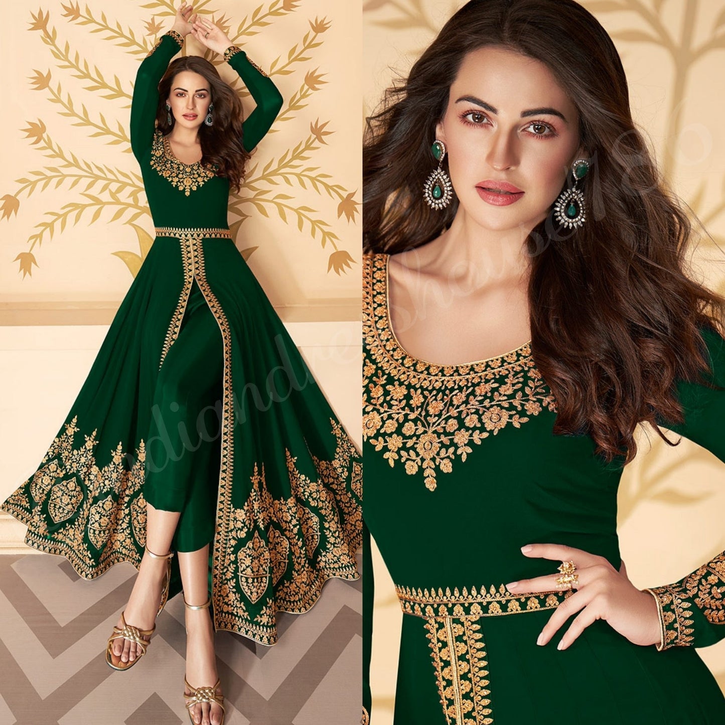 Stunning Teal CPA N - Indian Dress House 786