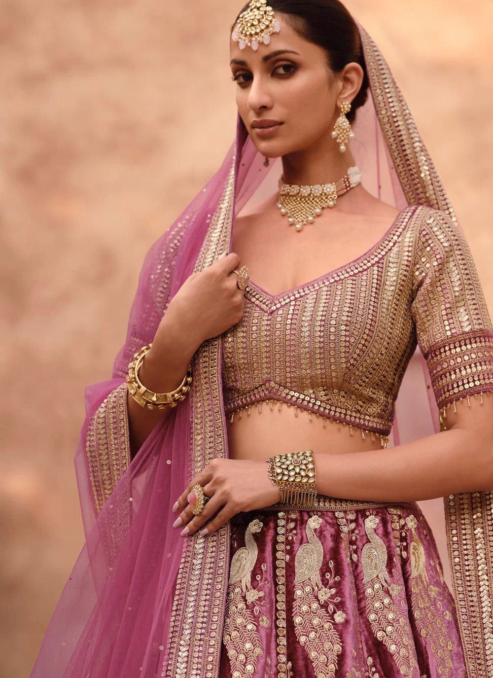 Stylish Pink Floral SYHL - Indian Dress House 786
