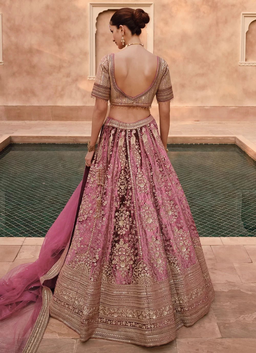 Stylish Pink Floral SYHL - Indian Dress House 786
