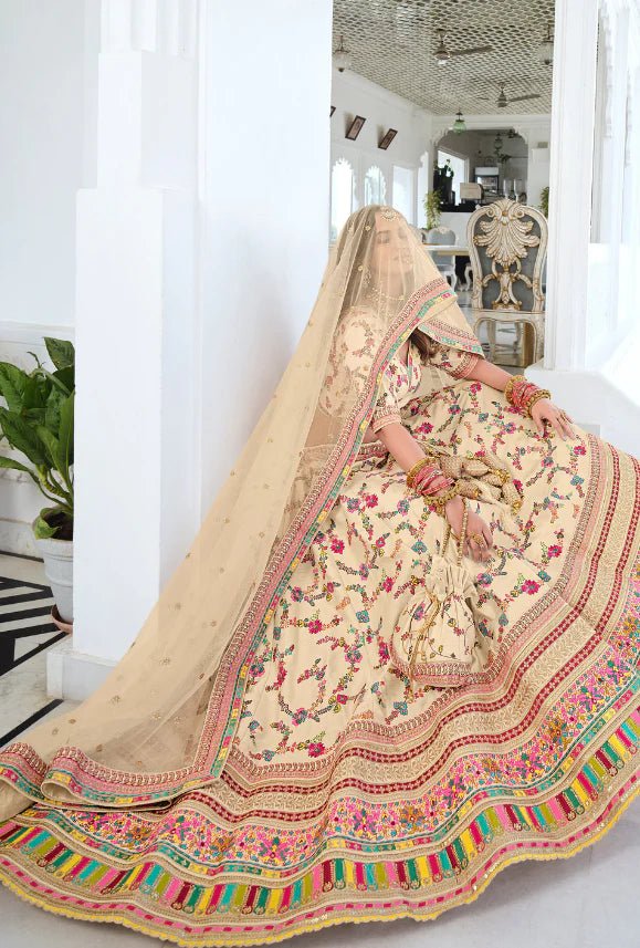 Unique Floral Beige RYL - Indian Dress House 786