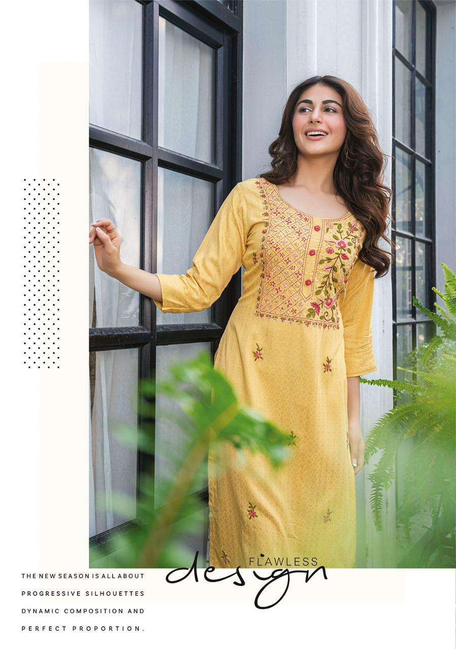 Unique Floral Pastel Yellow AFC 3015 FVD - Indian Dress House 786
