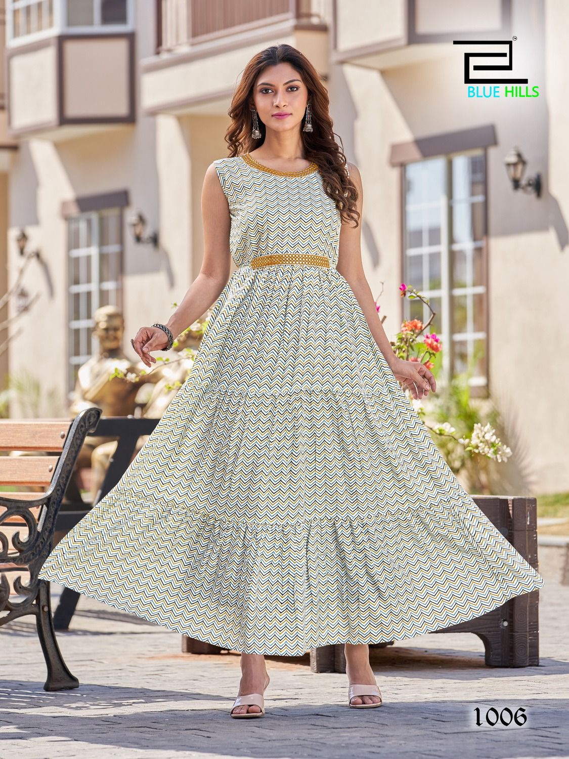Unique Striped BHSA 1006 FVD - Indian Dress House 786