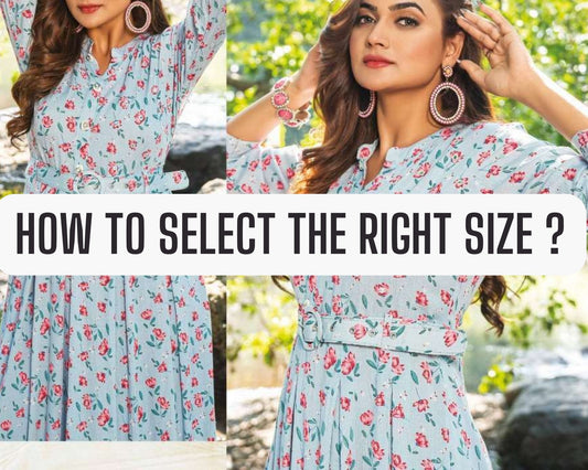 Choosing the Correct Size - Indian Dress House 786