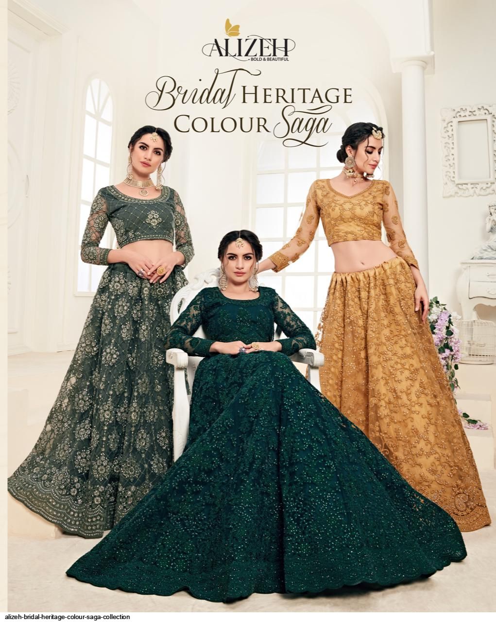 Alizeh Bridal Heritage Colour Saga - Indian Dress House 786