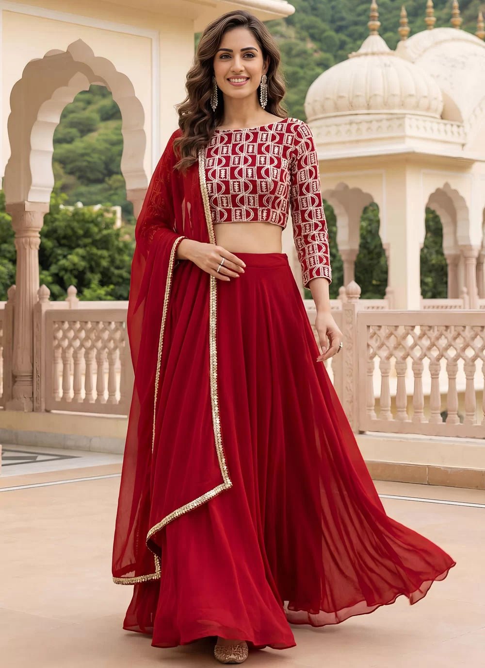 Zeel Geo Lengha - Indian Dress House 786