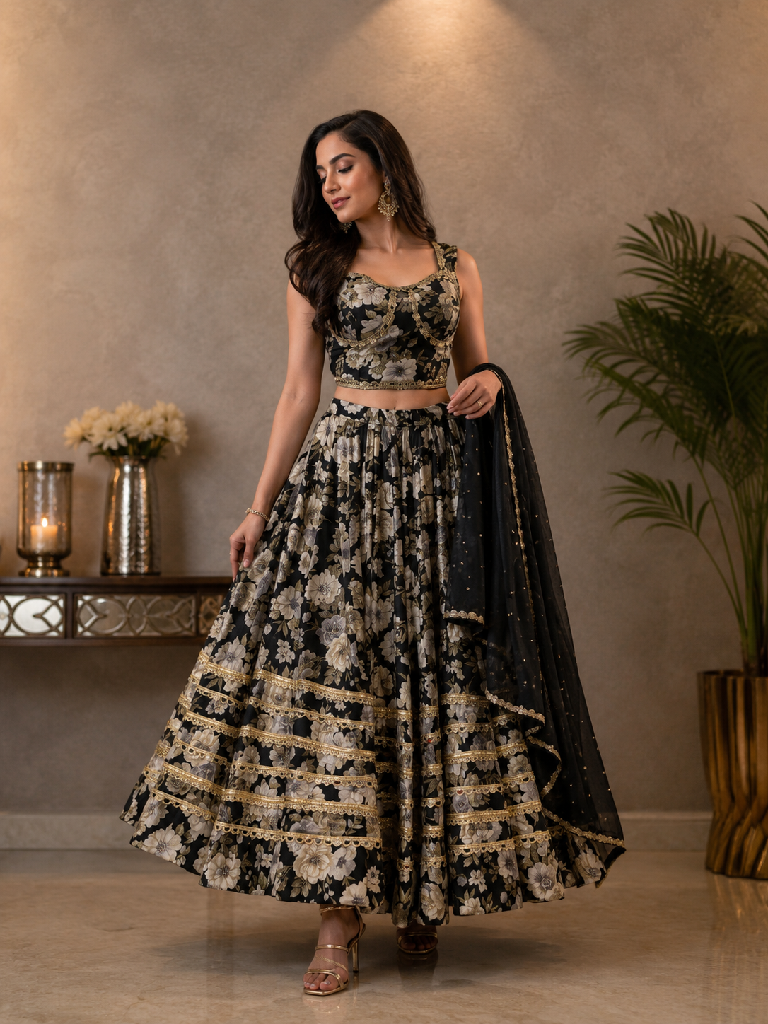 Gorgoeus Floral ML Lengha
