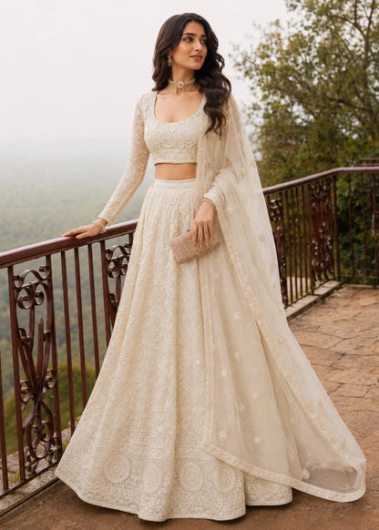 Gorgeous Off White Floral AZBL
