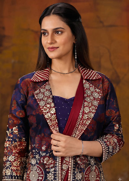 Exclusive Red MHGS Saree