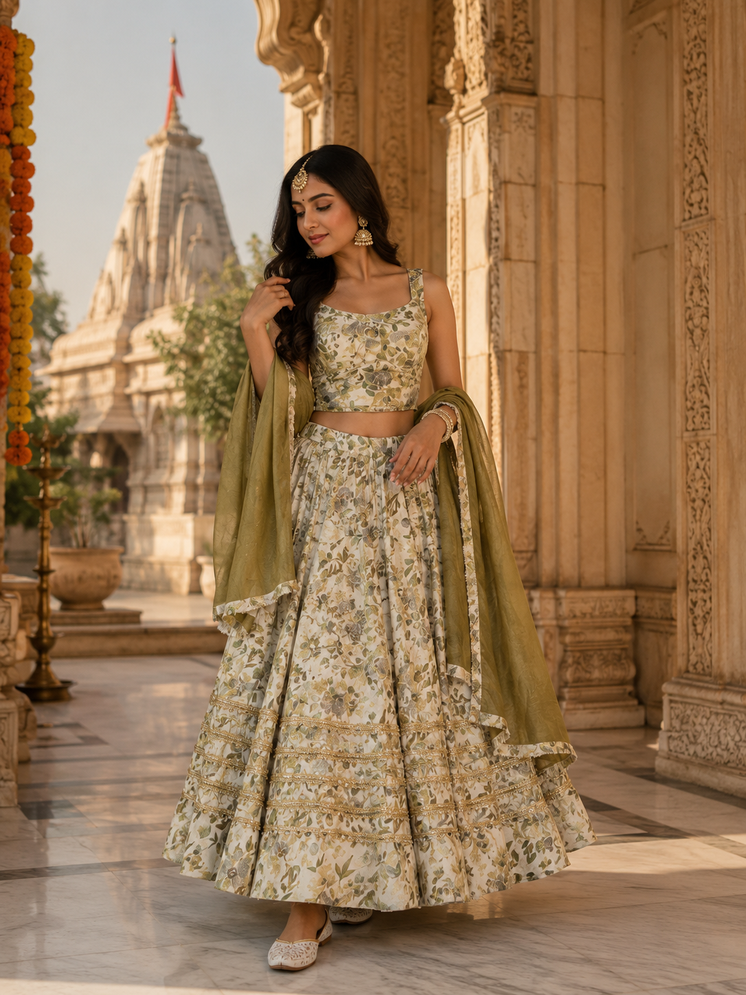 Gorgoeus Floral ML Lengha