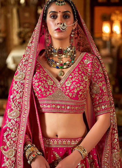 Breath Raking Fuschia MJL - Indian Dress House 786