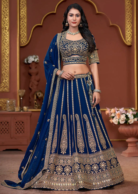 Breath Taking Blue ANTL - Indian Dress House 786