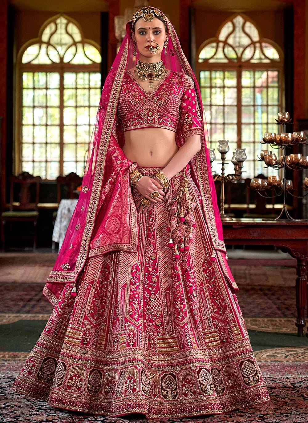 Breath Taking Cerise Pink MJL - Indian Dress House 786