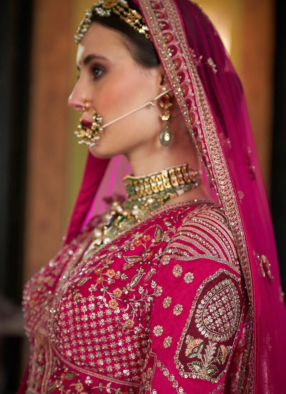 Breath Taking Cerise Pink MJL - Indian Dress House 786