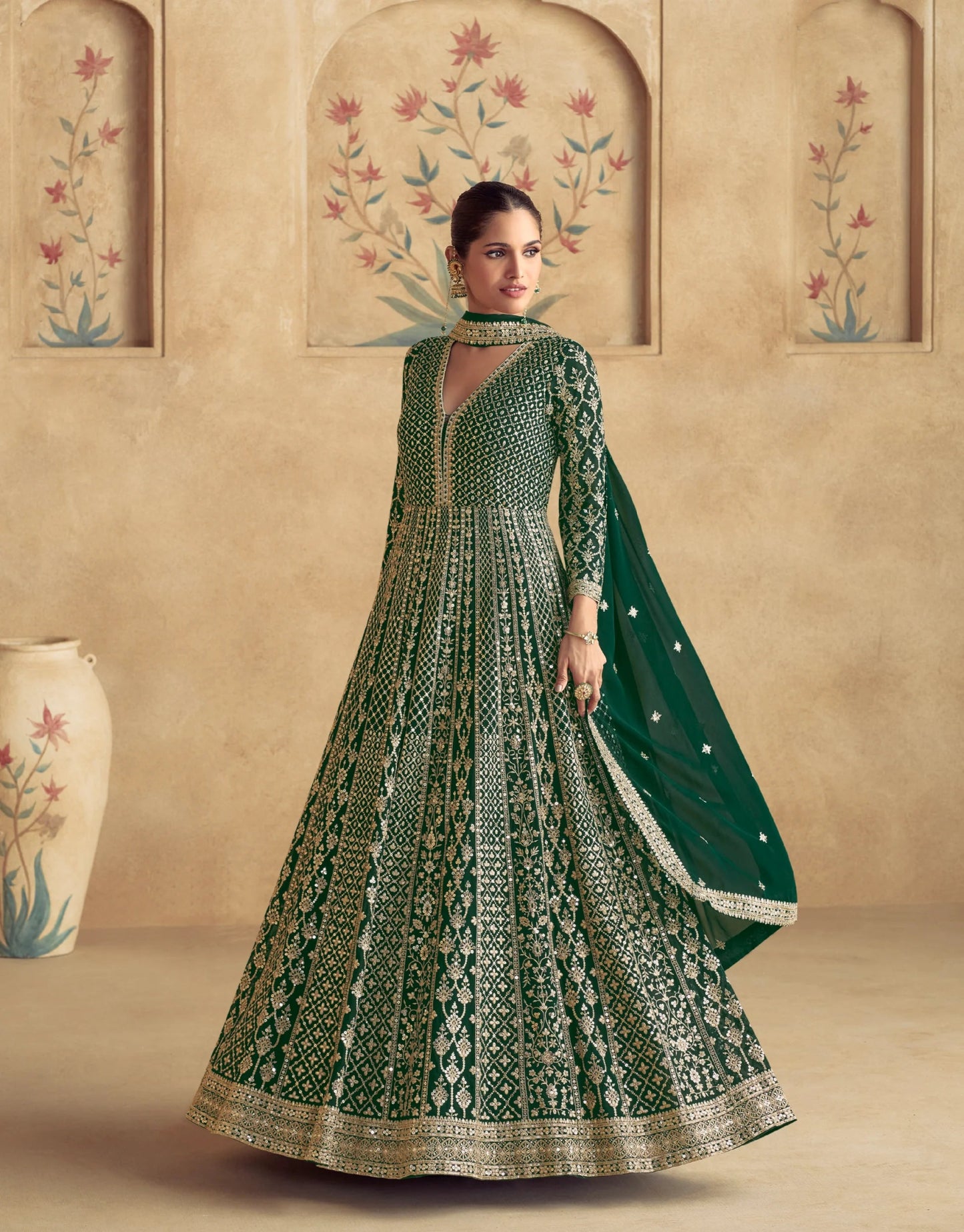 Breath Taking Green ASMG - Indian Dress House 786