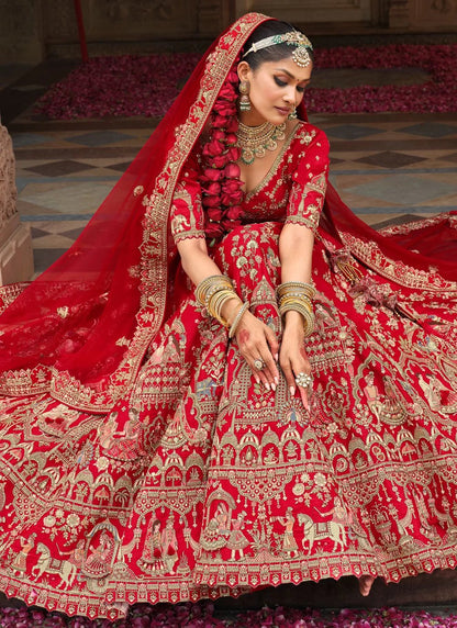 Breath Taking Red ABCL - Indian Dress House 786