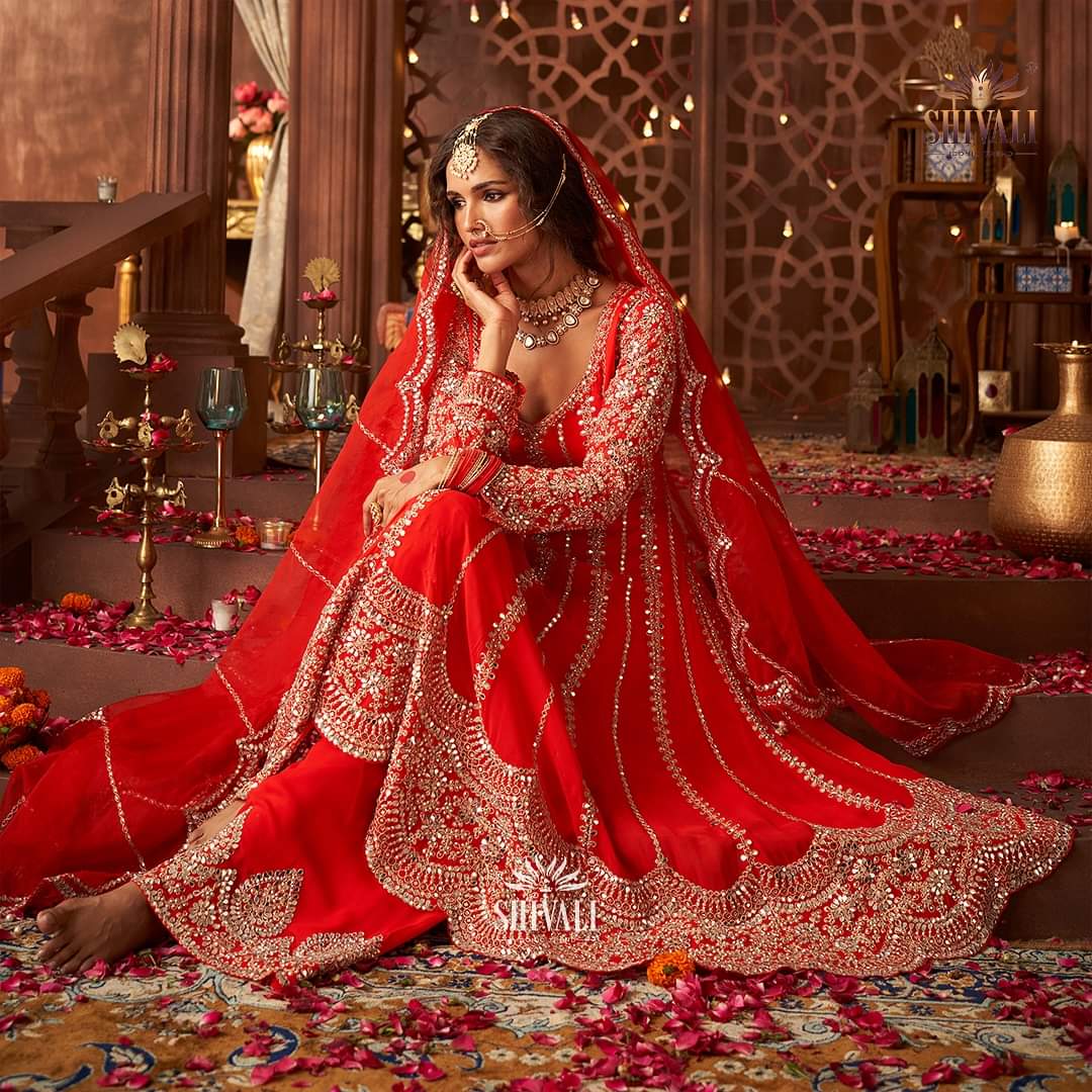 Breath Taking Red MRW SHIV - Indian Dress House 786