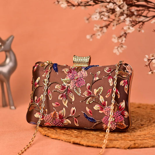 Brown Floral CFB - Indian Dress House 786