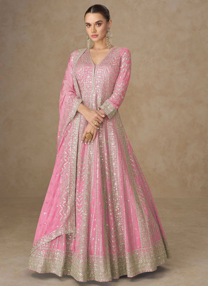 Elegant Baby Pink ASA - Indian Dress House 786