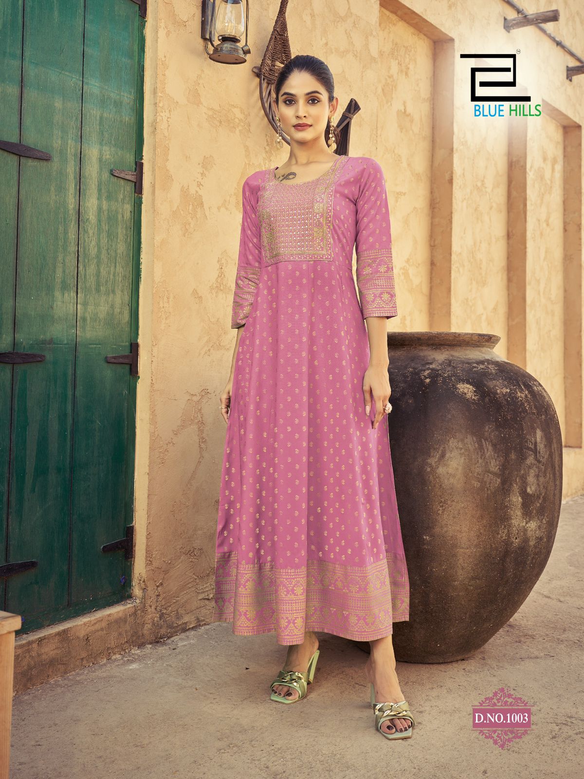 Elegant Baby Pink BHU 1003 FVD - Indian Dress House 786