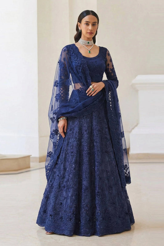 Elegant Blue AZBL - Indian Dress House 786