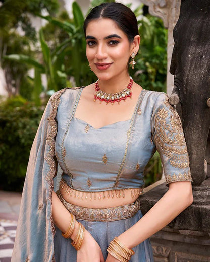 Elegant Blue CCL - Indian Dress House 786