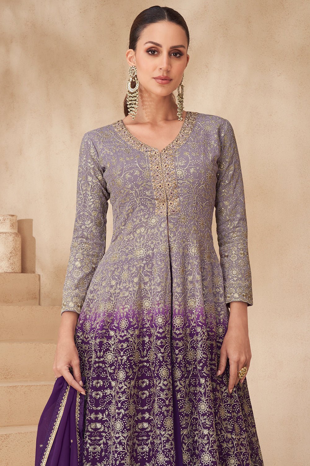 Elegant DP Two Tone AGNP - Indian Dress House 786