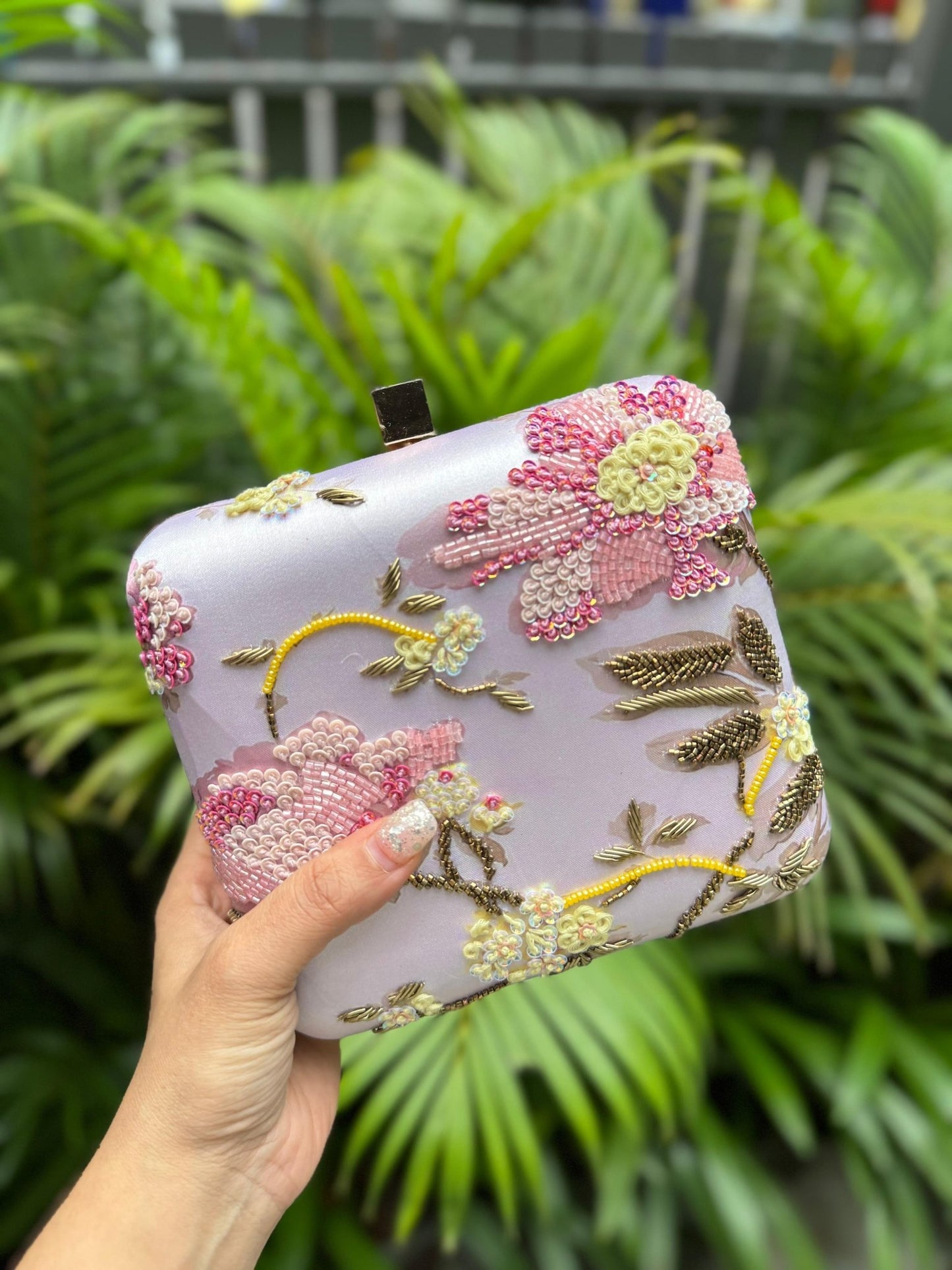 Elegant Floral Lilac CFB - Indian Dress House 786