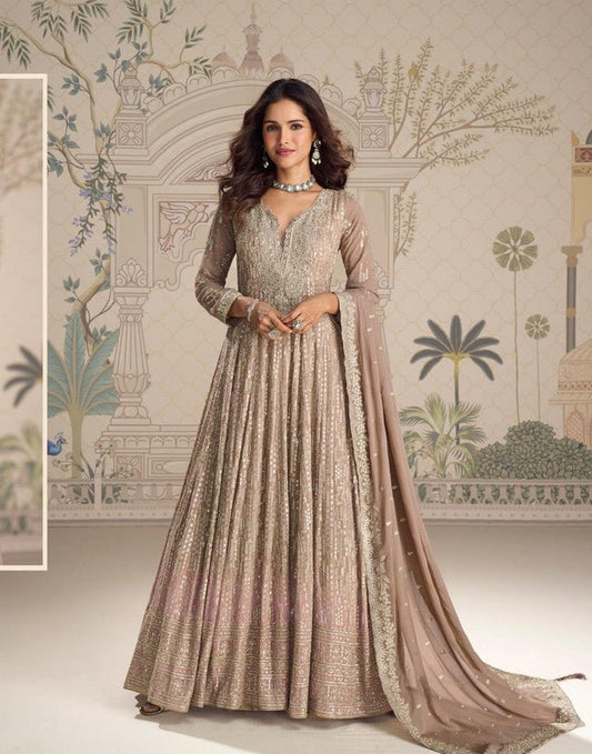 Elegant Gold SYSA - Indian Dress House 786