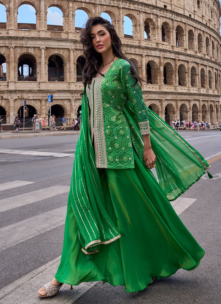 Elegant Green SYSHM - Indian Dress House 786