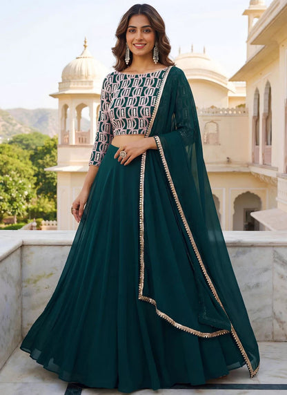 Elegant Green ZGL - Indian Dress House 786