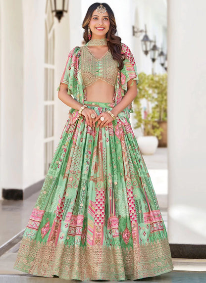 Elegant Green ZQL - Indian Dress House 786